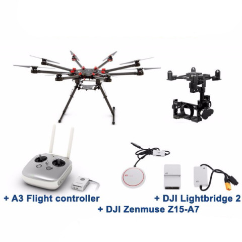 DJI S1000+ - + A3 + Lightbridge 2 + Zenmuse Z15-A7