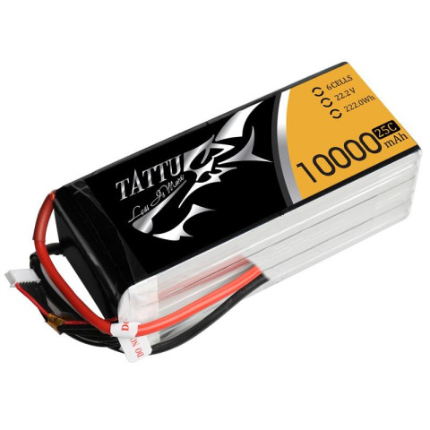 Tattu 10000mAh 6S 25C GensAce LiPo Батерия