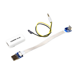 Mini HDMI към AV конвертор + HDMI кабел + AV кабел PAL/NTSC (за FPV)